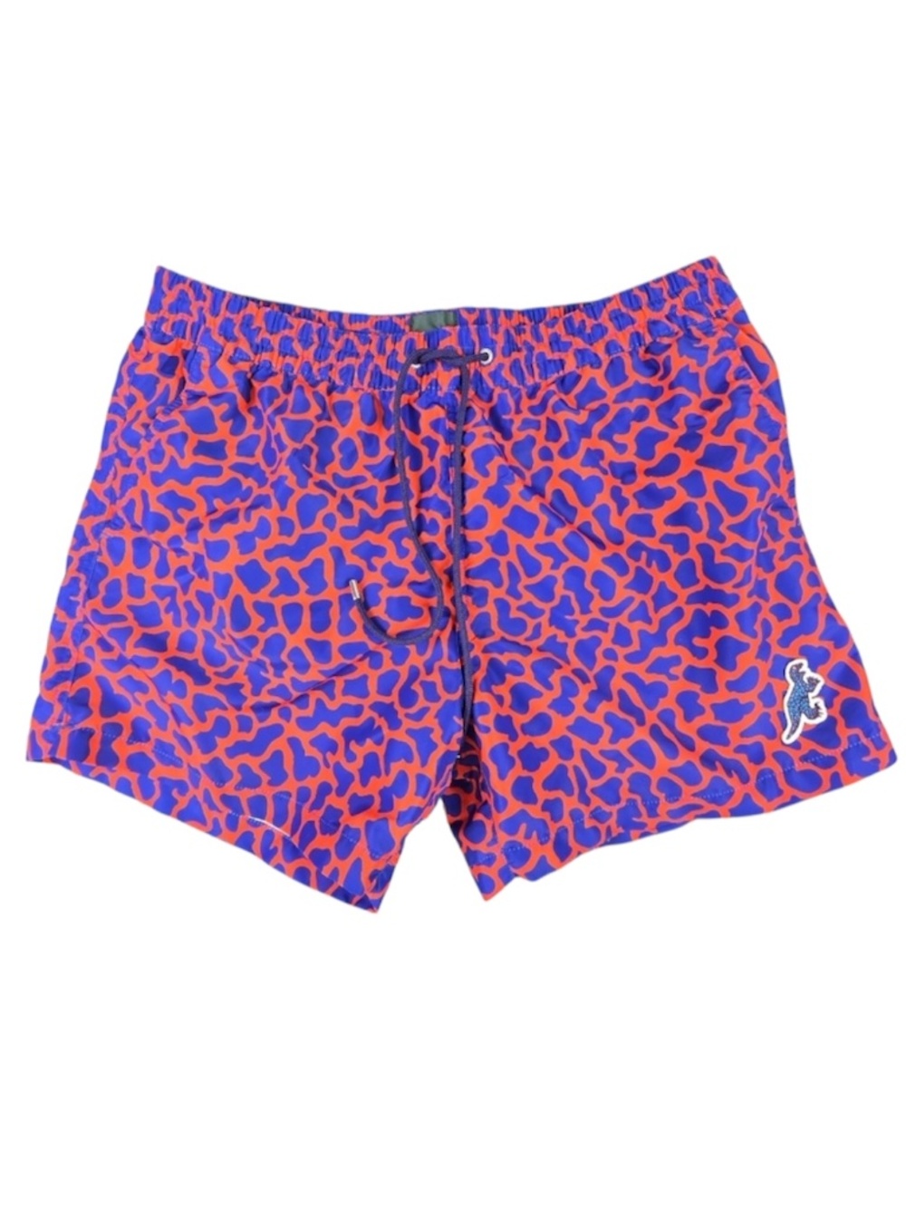 Paul Smith Men’s D/NO Dino Swim Shorts - Blue & Red Size Large 4.5” Inseam